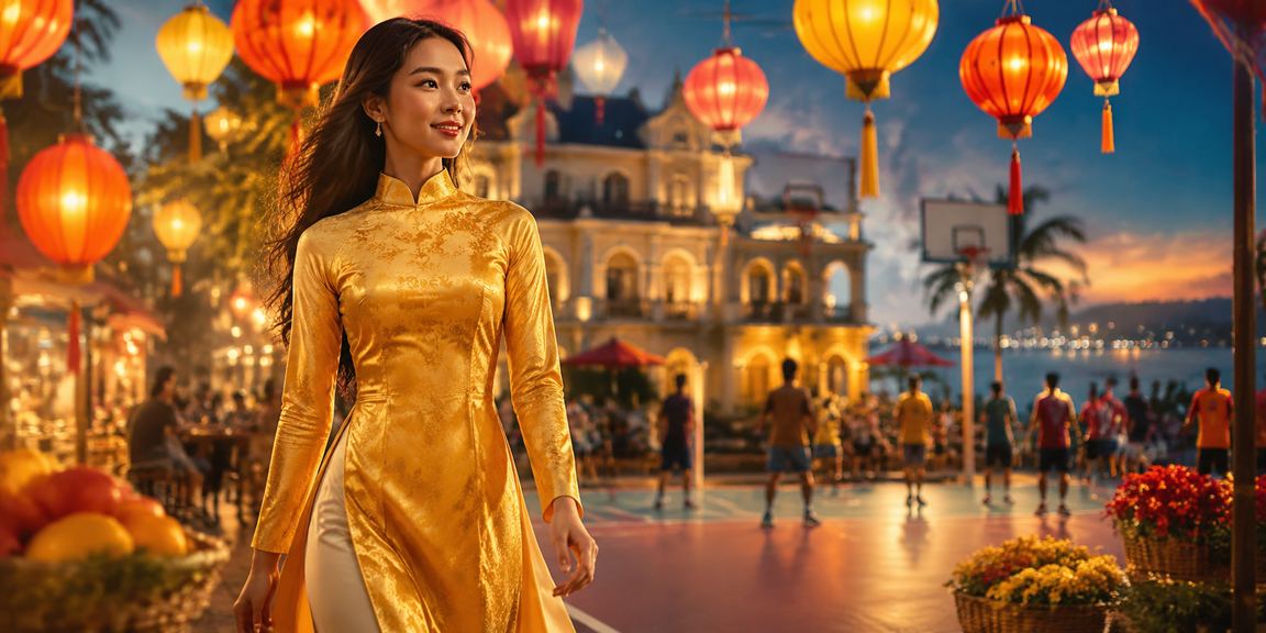 Bối cảnh bóng rổ Đà Lạt minh họa nhóm thể thao trên lv3