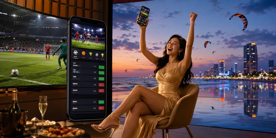 Người dùng tại Mũi Né theo dõi tỷ lệ kèo thể thao trên di động